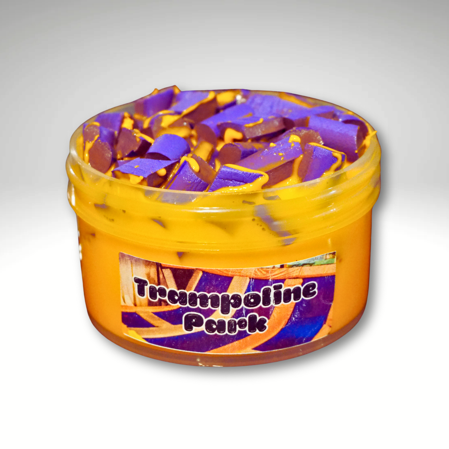 Trampoline Park thick and jiggly java chip squish slime kit