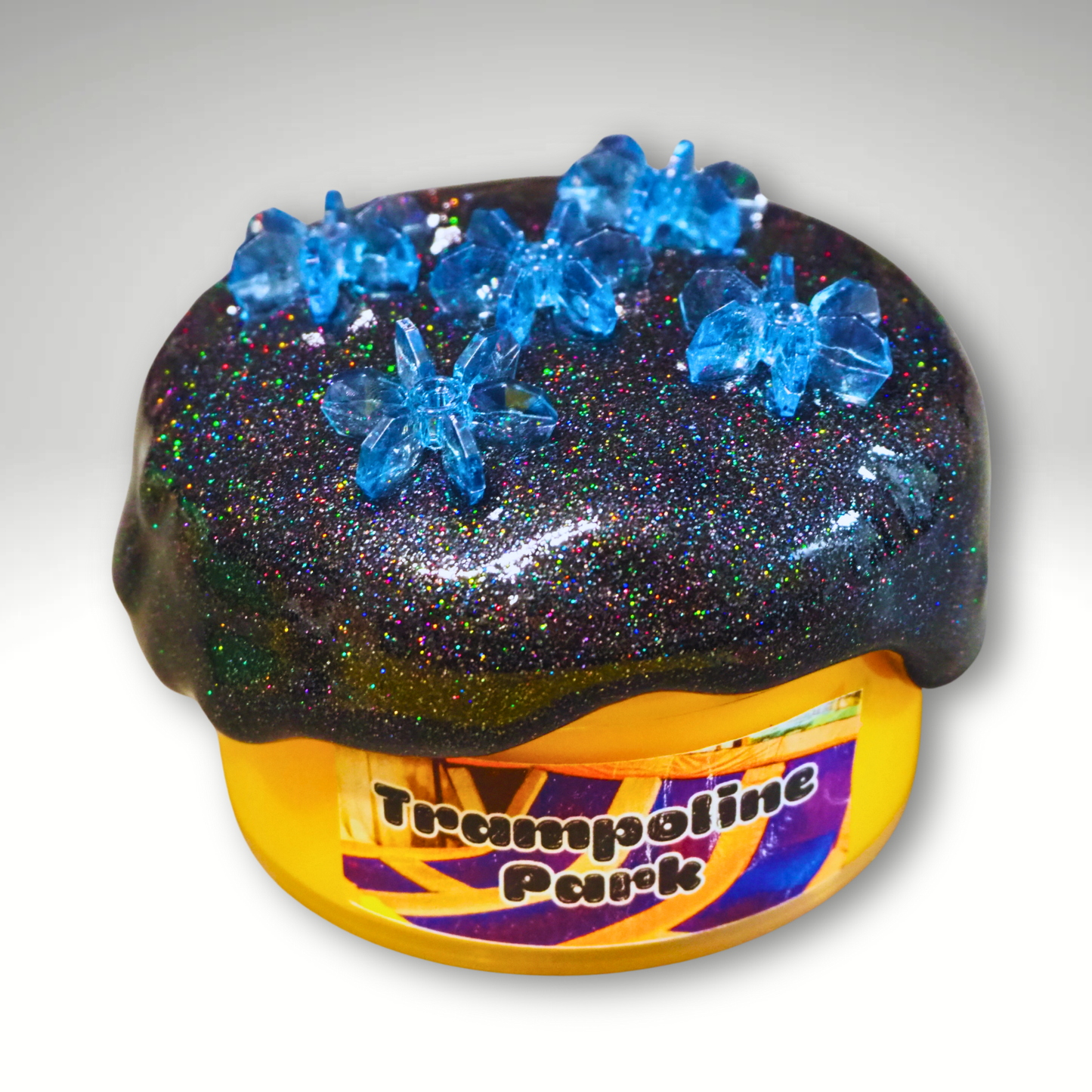 Trampoline Park thick and jiggly java chip squish slime kit