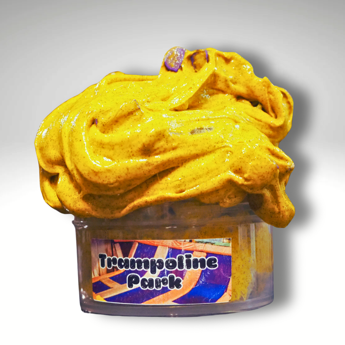 Trampoline Park thick and jiggly java chip squish slime kit