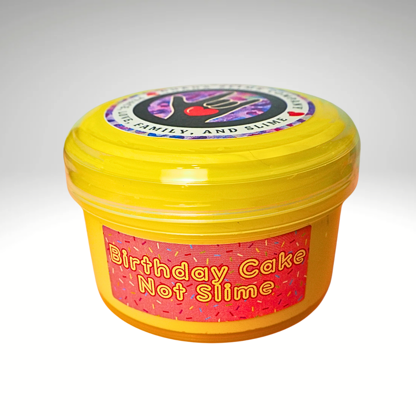 Birthday Cake scented "not slime" slime