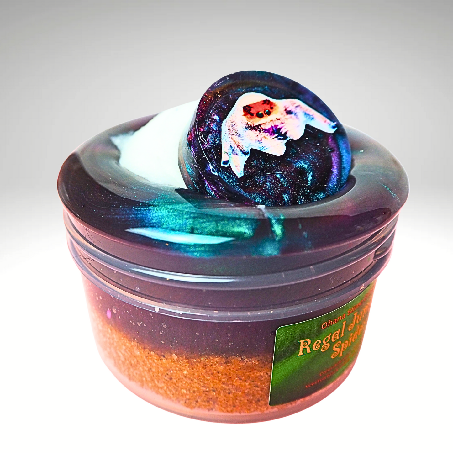 Regal Jumping Spider colorshift sand slime diy kit