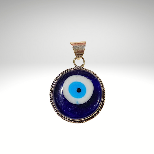 Sterling Silver Evil Eye Pendant