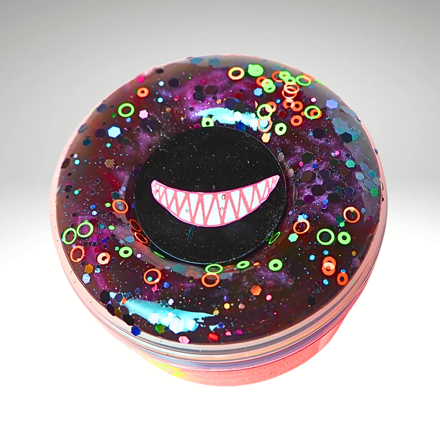 You're Never Fully Dressed Without a Smile Hazbin Hotel themed sand + colorshift slime